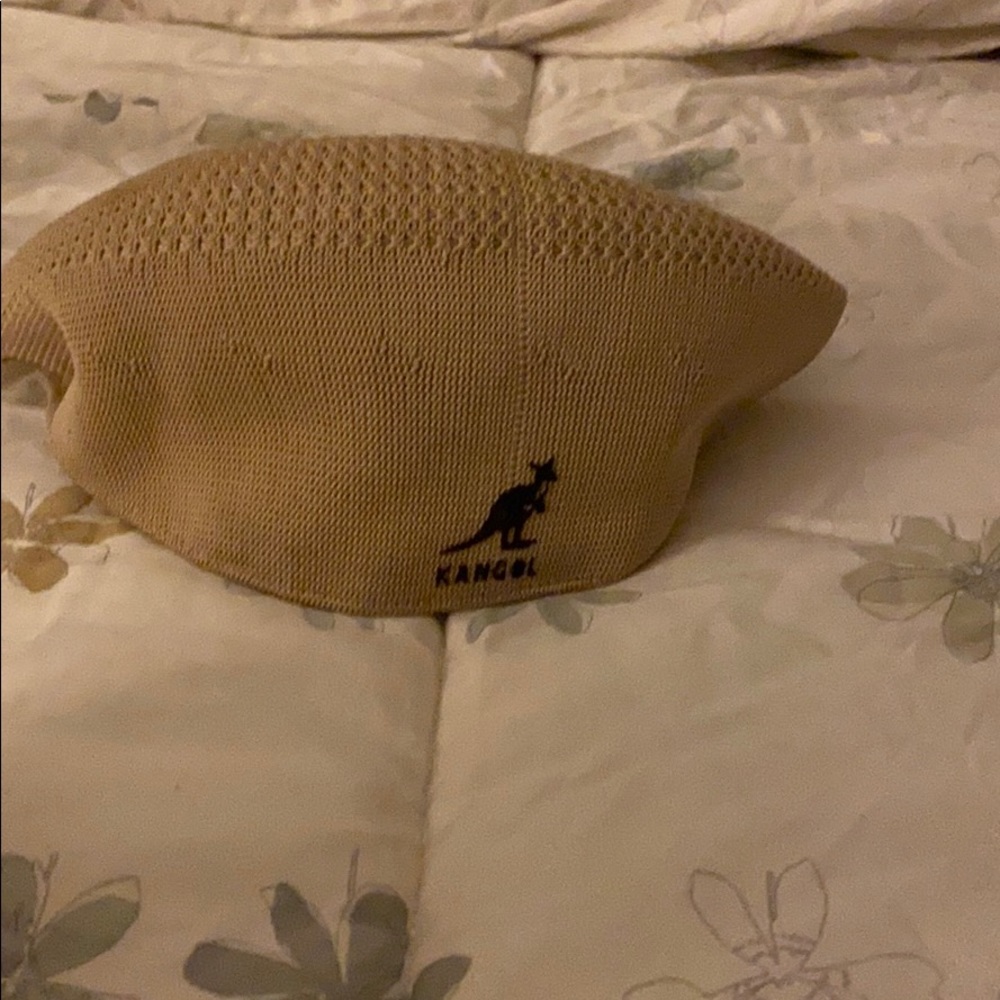 Tan Kangol hat